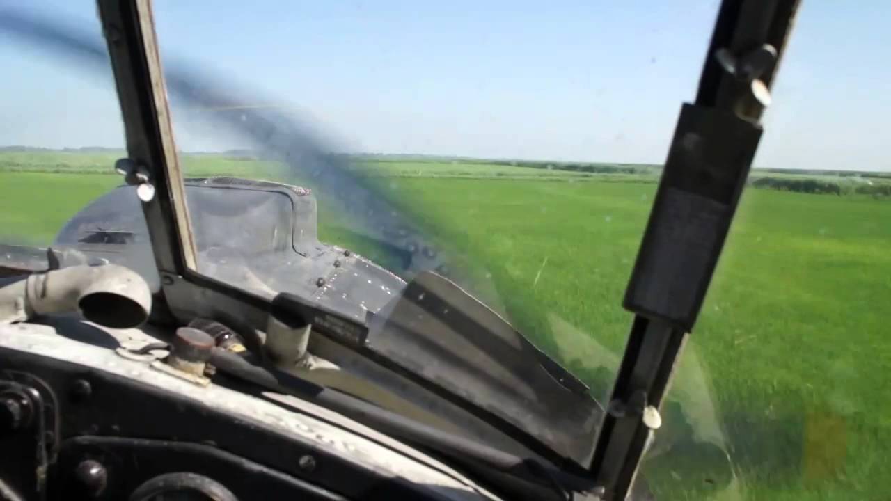 Видео из кабины самолета АН-2