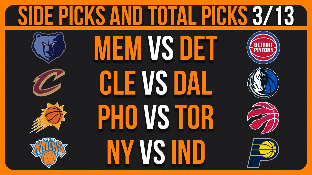 NBA Picks Today Friday 3/13/26 NBA Picks and Predictions | NBA Predictions Today | NBA Bets Today