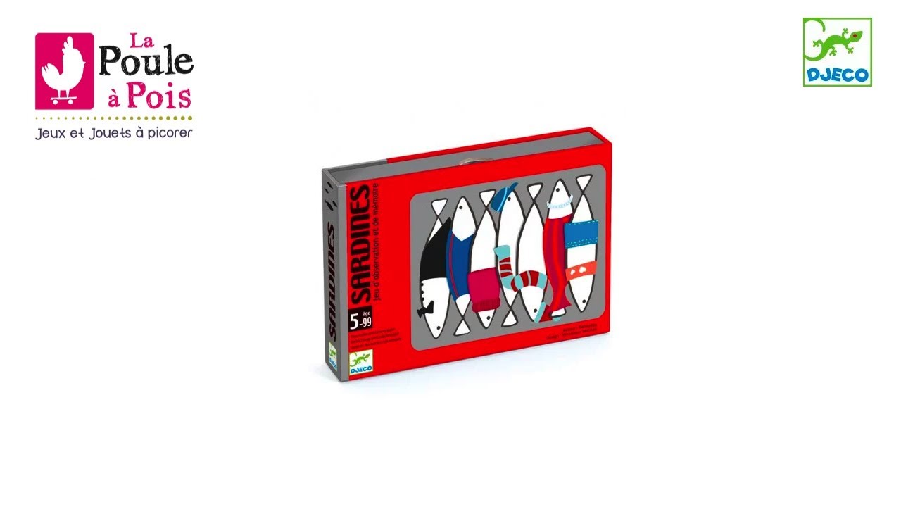 Jeu de carte Sardines - Djeco - lapouleapois.fr
