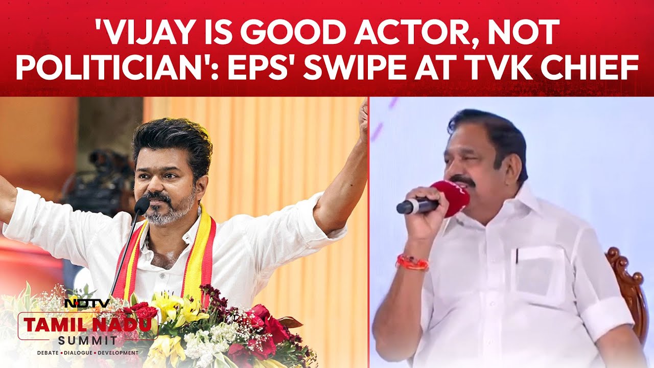 'Vijay Is Good Actor, Not Politician': EPS' Swipe At TVK Chief