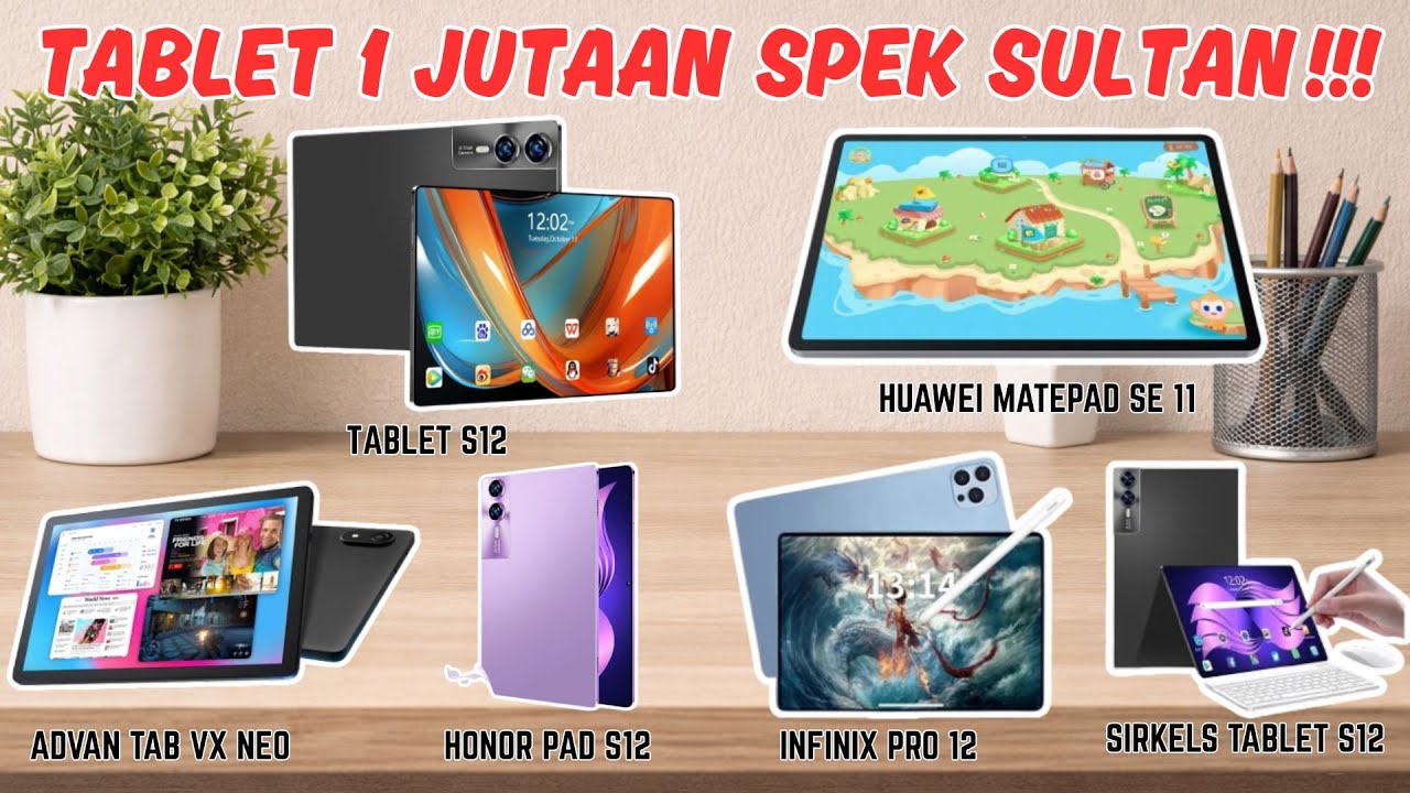 Tablet 1 Jutaan Spek Sultan 2026! Tablet Terlaris Wajib Beli!