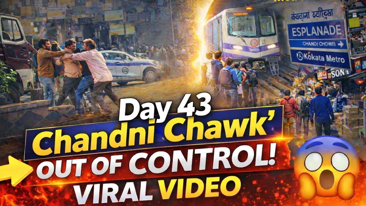 Ladai Hogyi Chandni Chowk Mein |Fight Caught on Camera|Viral Video From Kolkata #ChandniChowk #Viral