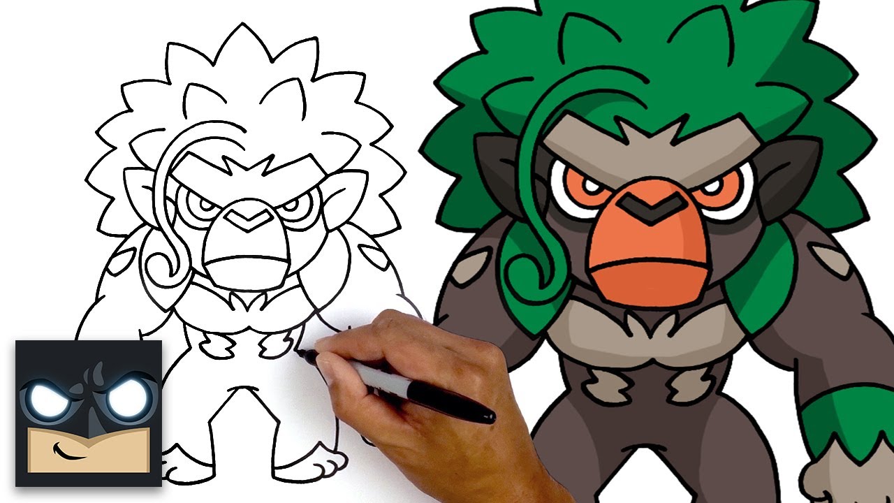 How To Draw Rillaboom | Pokemon
