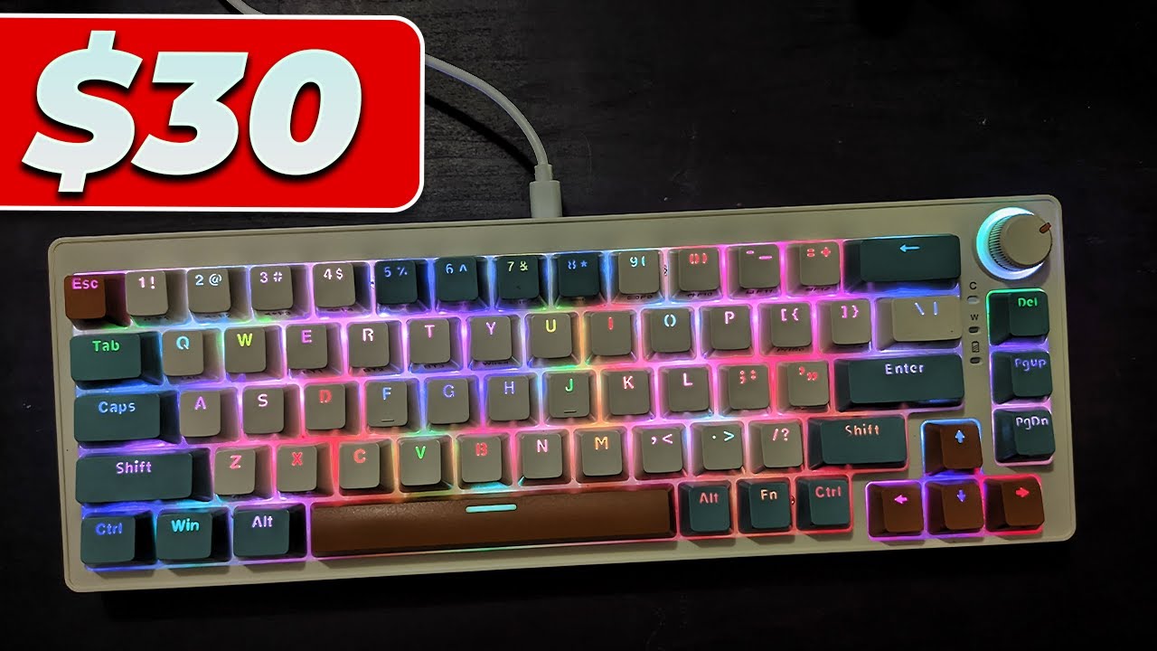 TECLADO MECÁNICO BONITO Y BARATO ¿Vale la pena? | Zifriend ZA68 Pro