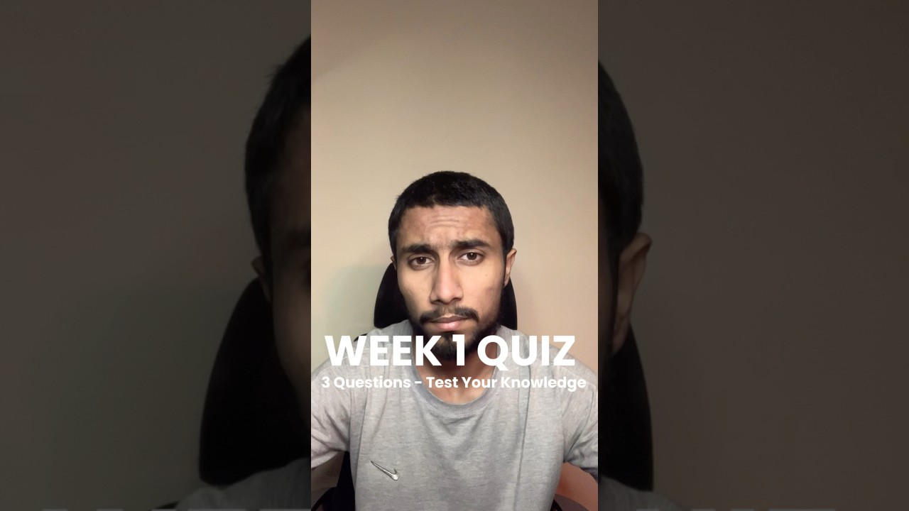 Week 1 Cybersecurity Knowledge Test. 3 logical questions to see how much you've learned. #shorts