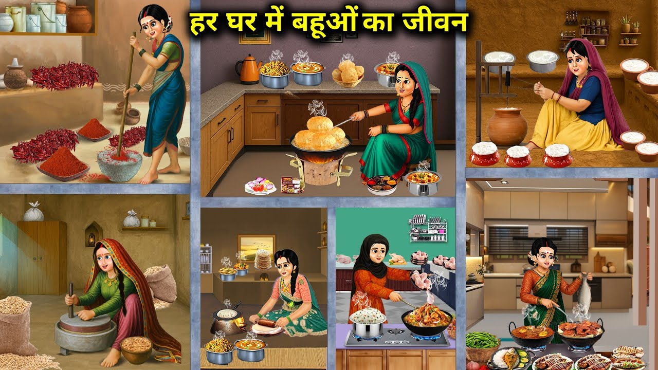हर घर में बहूओं का जीवन || Life of Daughters-In-Law In Every House || Cartoon Video