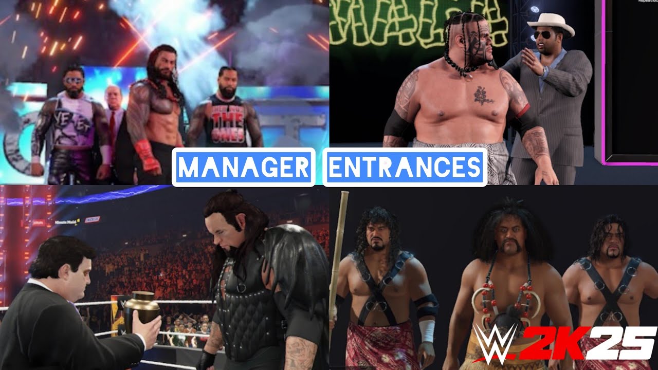 Все эксклюзивные записи менеджера рестлера в WWE 2K25