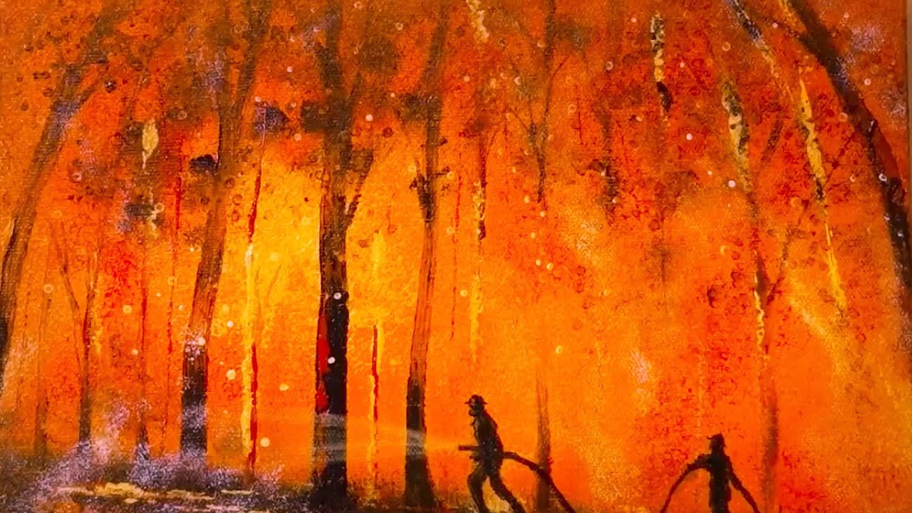 Техника рисования | Герои-пожарные | Лесной пожар