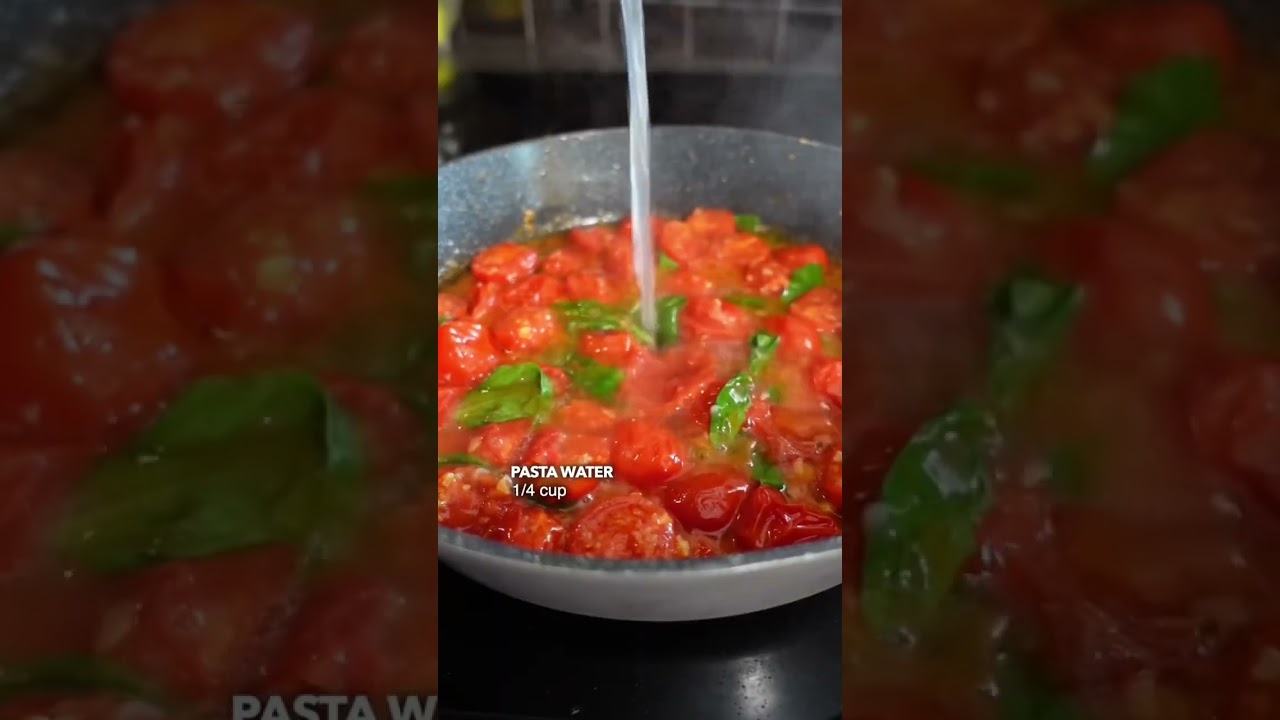 Tomato & basil pasta (easy & vegan)