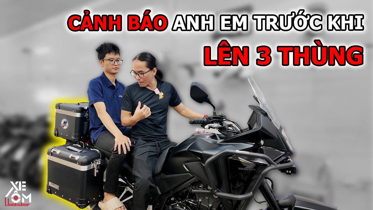 Kinh Nghiệm “Sương Máu” Khi Lắp 3 Thùng Cho Xe PKL - Xe Ôm Workshop