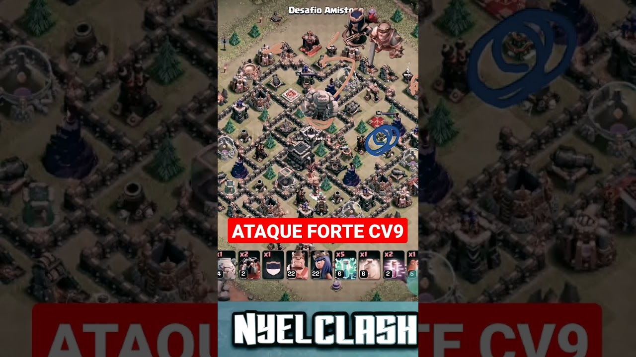 CV9 ATAQUE ROUBADO! CLASH OF CLANS