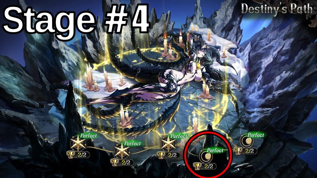 Langrisser Mobile - Gazesuccubus Destiny's path Stage 4 [all achievements]