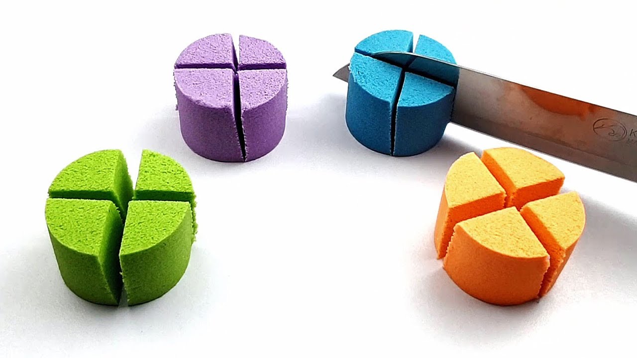 Very Satisfying Relaxing ASMR Kinetic Sand Cutting Crunchy Compilation 5 