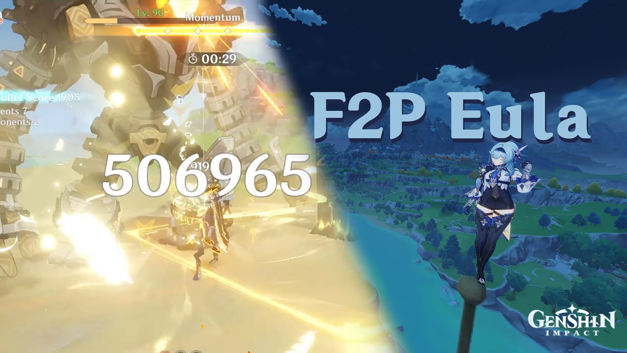500K Damage F2P Eula ??