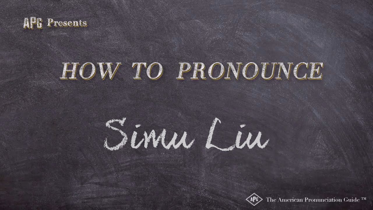 How to Pronounce Simu Liu (Real Life Examples!)