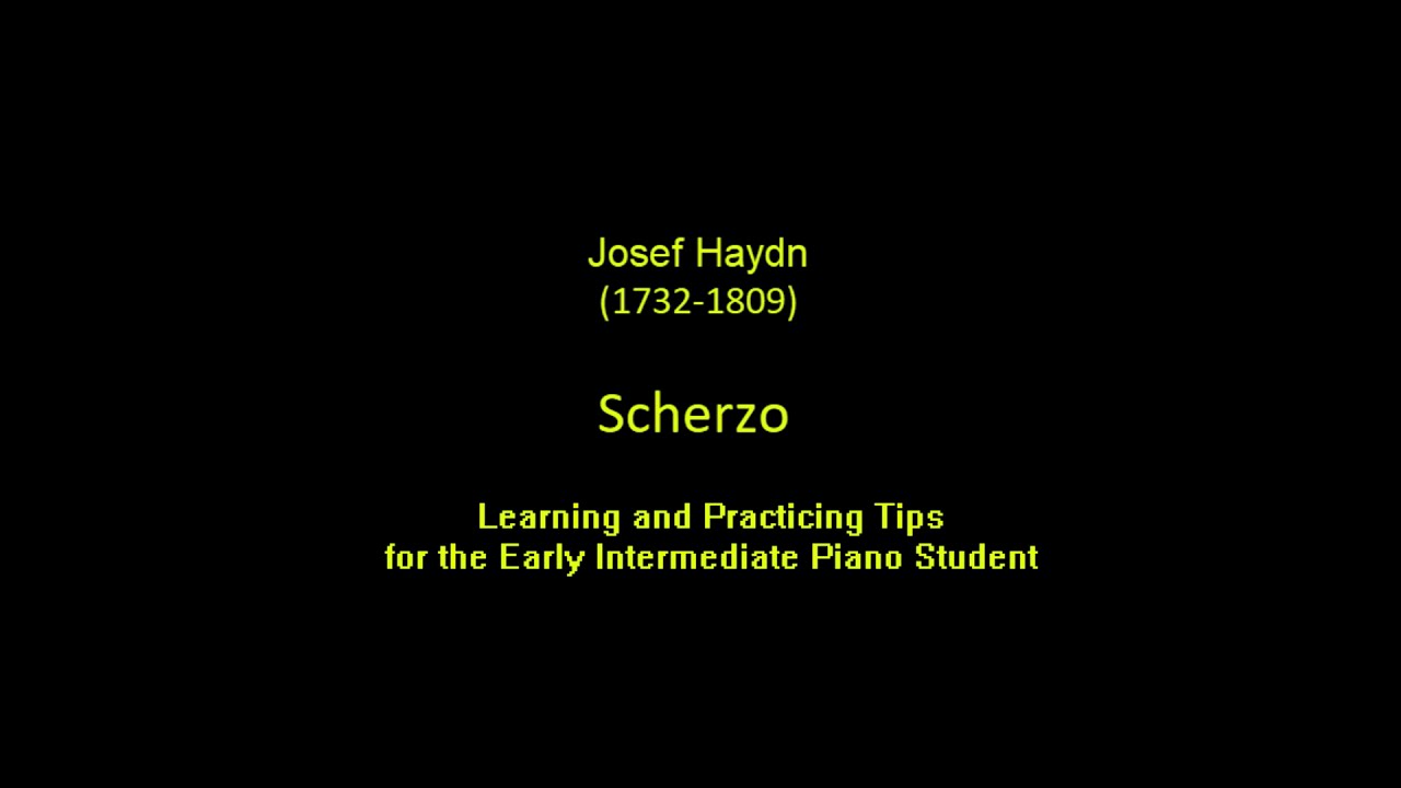 Haydn: Scherzo | Learning Tips for Early Intermediate Pianists | Practice Video