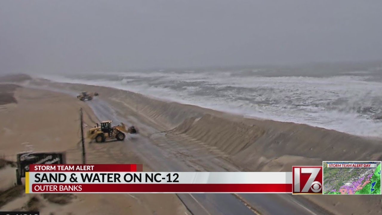 Winter storm cuts all NC ferry service, causes problems along NC 12 at Outer Banks