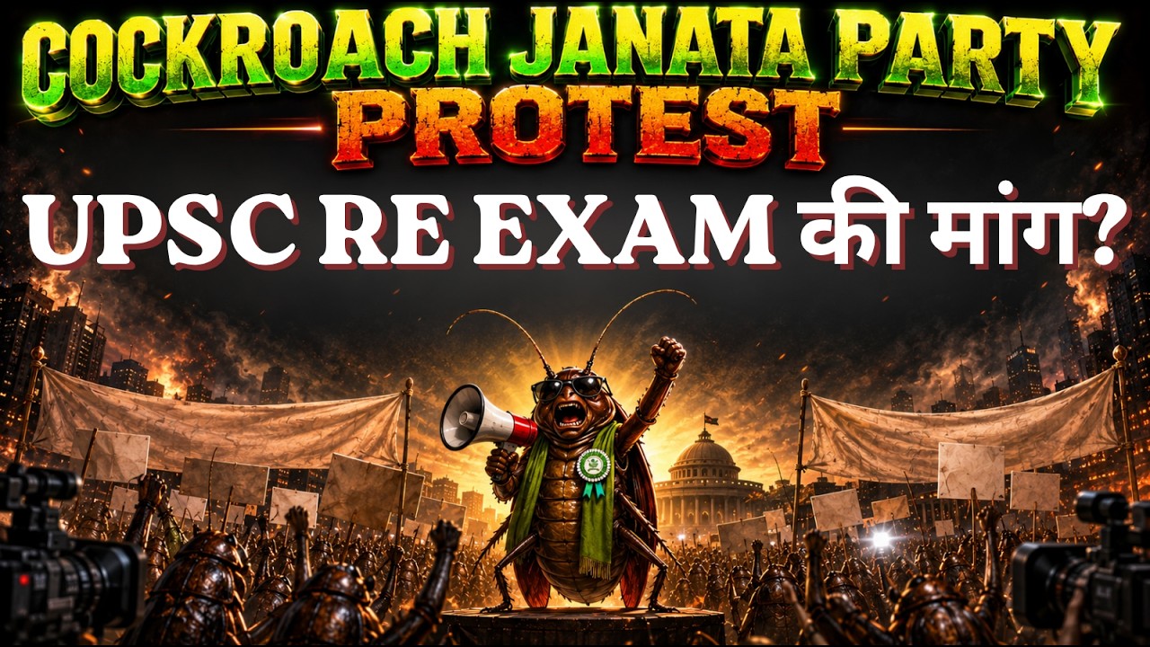 UPSC RE EXAM DEMAND IN CJP PROTESTS| COCKROACH JANATA PARTY PROTEST| DELIGHT IAS