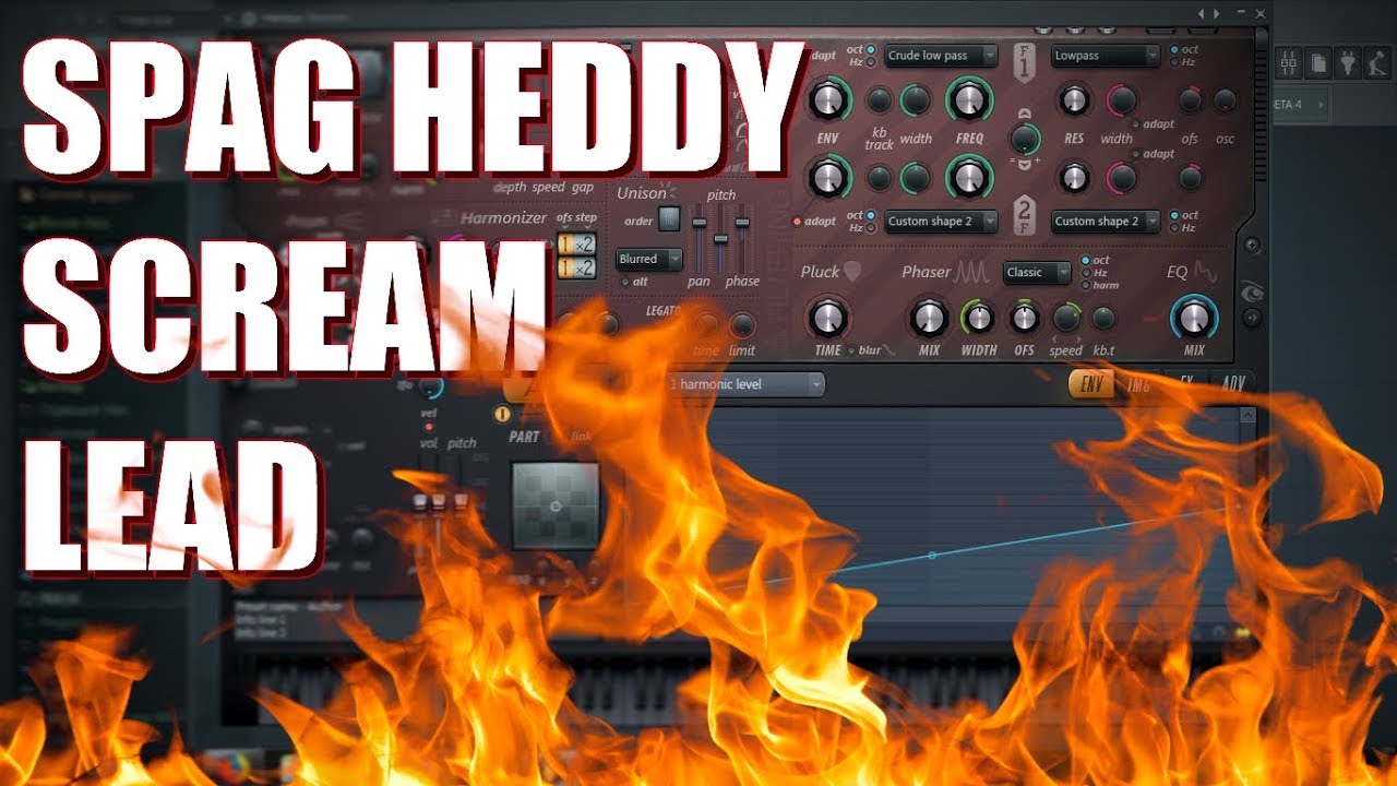 SPAG HEDDY MELODIC SCREAM LEAD USING HARMOR (TUTORIAL)