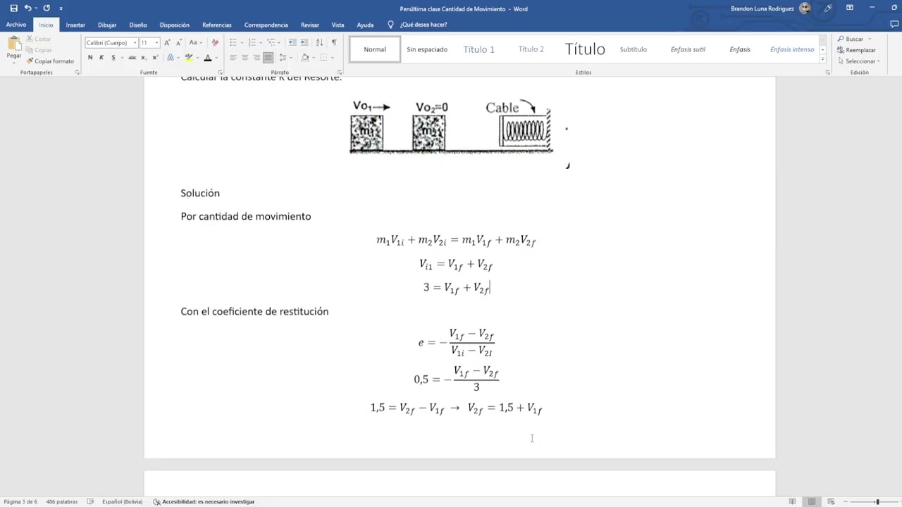 (G14-FIS) CLASE 15, CANTIDAD DE MOVIMIENTO - COLISIONES