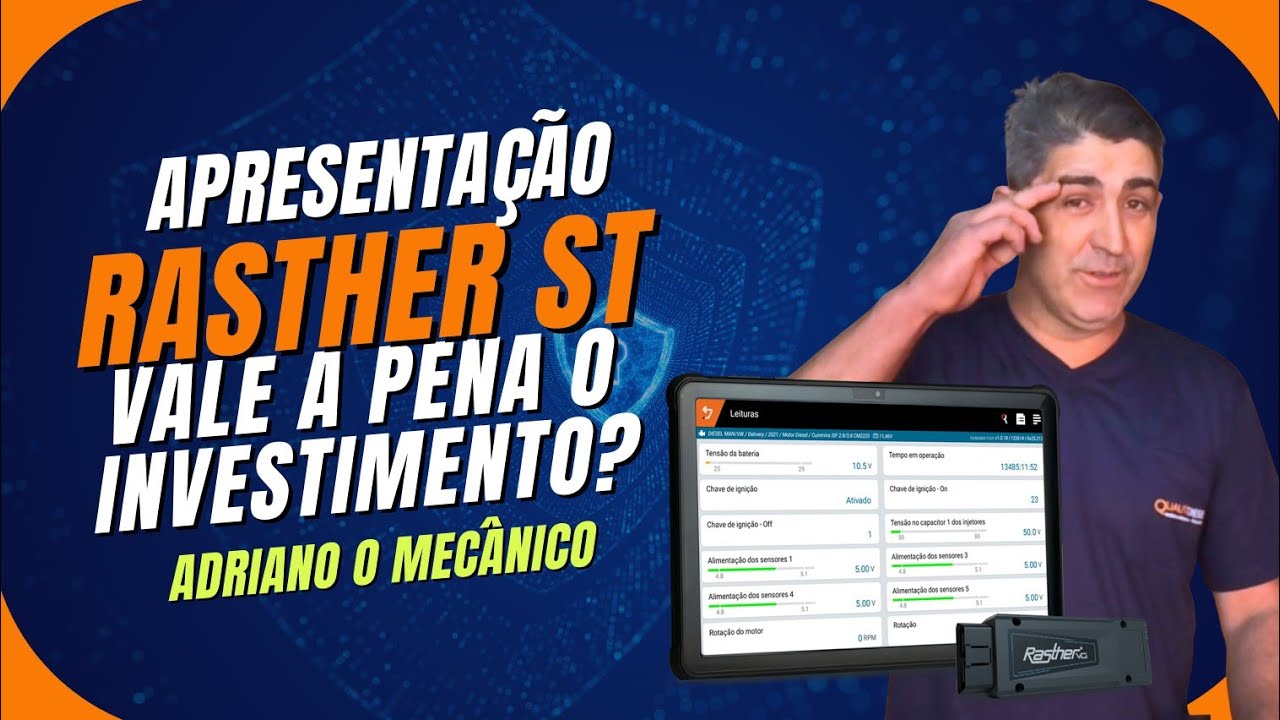 🔧 APRESENTAÇÃO DO RASTHER ST – Diagnóstico Eletrônico | Tecnomotor