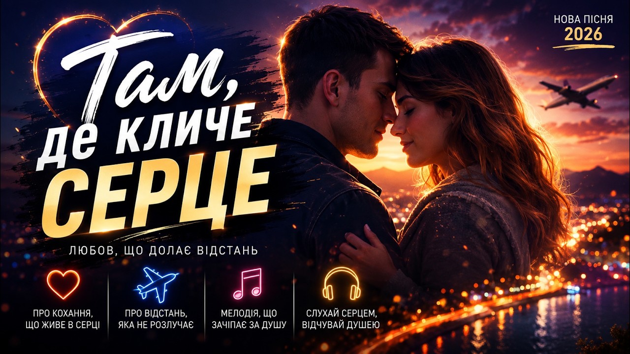 ❤️«Там, де кличе серце —  Українська пісня про кохання та відстань [Official Video]