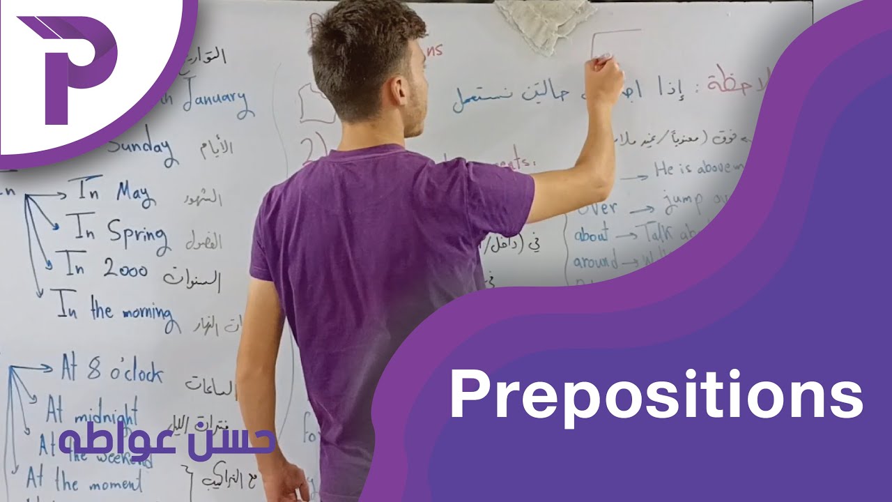 أساسيات في اللغة الانكليزية || استخدامات أحرف الجر (انتبه الى أول تعليق)
