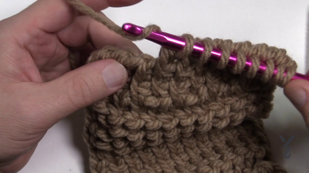 Tunisian Double Stitch | BEGINNER | The Crochet Crowd