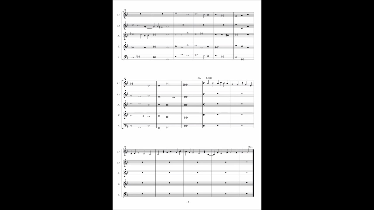 Francisco Guerrero, Canciones y Villanescas espirituales No.18 