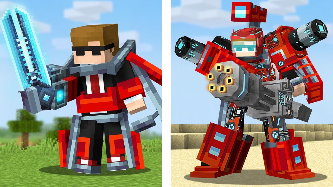 Я добавил энергетический костюм в Minecraft
