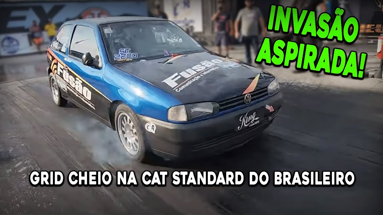 Invasão aspirada! Grid cheio na cat Standard do Brasileiro de Arrancada 2022. #aspirado