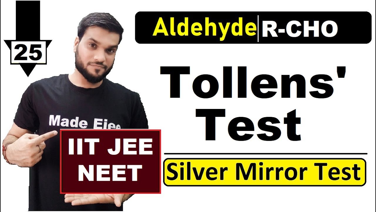 (L-25) Tollens' Test || Oxidation of Aldehyde || JEE NEET AIIMS || 12th Organic By A. Arora