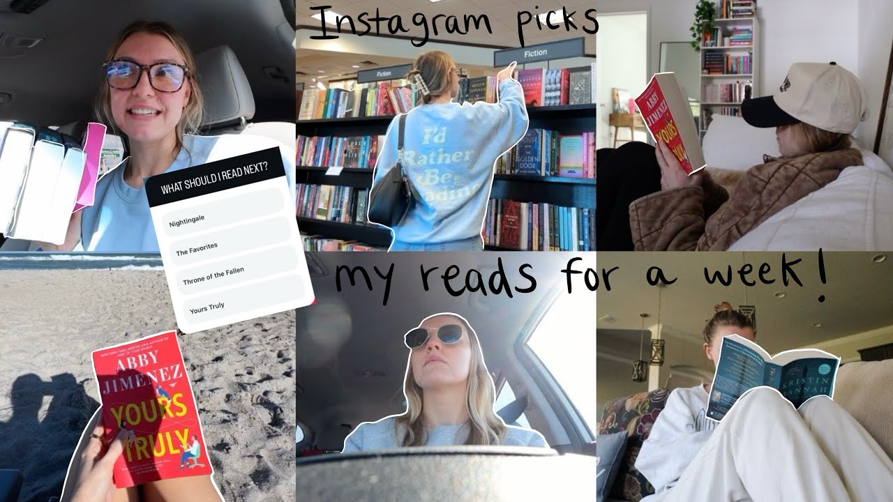 my instagram followers choose the books I read! (reading vlog)