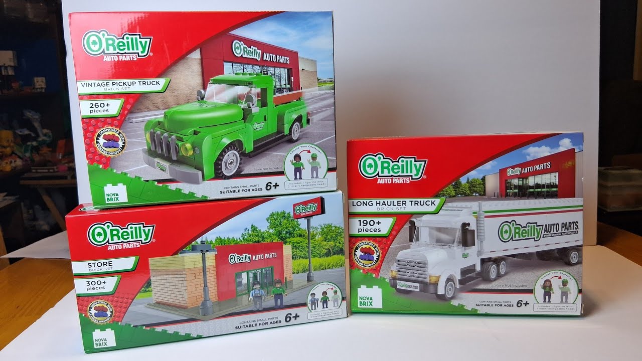 В магазине O'Reilly Auto Parts продаются наборы, совместимые с Lego.