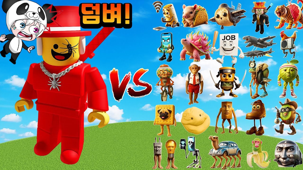 세미 vs 이탈리안 브레인롯 대결!! 닌자 처럼 빠르게 날아다니면서 칼로 잘라버리는 세미!! 과연 몇승을 할수 있을까? 애니메이션 상황극 [꿈토이 꿀잼 리액션]