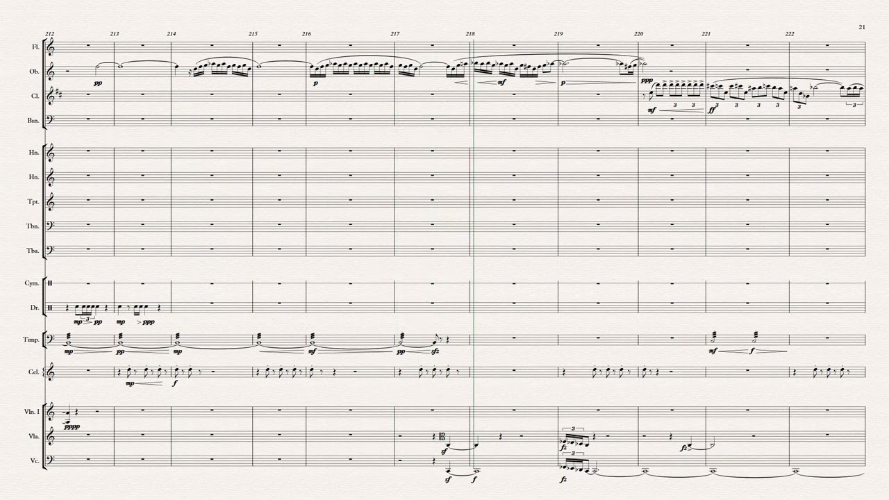 Carl Nielsen, Symphony No 5, Sibelius/Noteperformer virtual performance video score