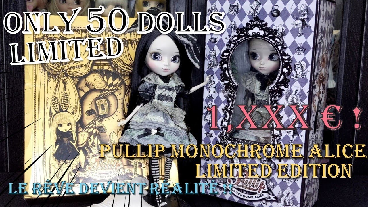 the most expensive Alice Pullip doll - Pullip Monochrome Alice Limited Edition Review