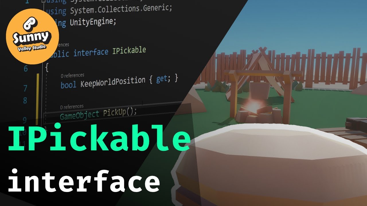 Refactoring the code to be more OOP - Unity Simple Pick Up system P3