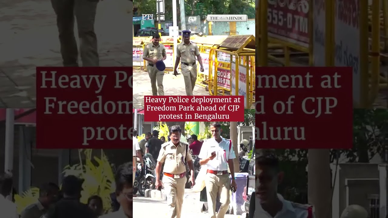 Heavy police deployment at Freedom Park ahead of CJP protest in Bengaluru