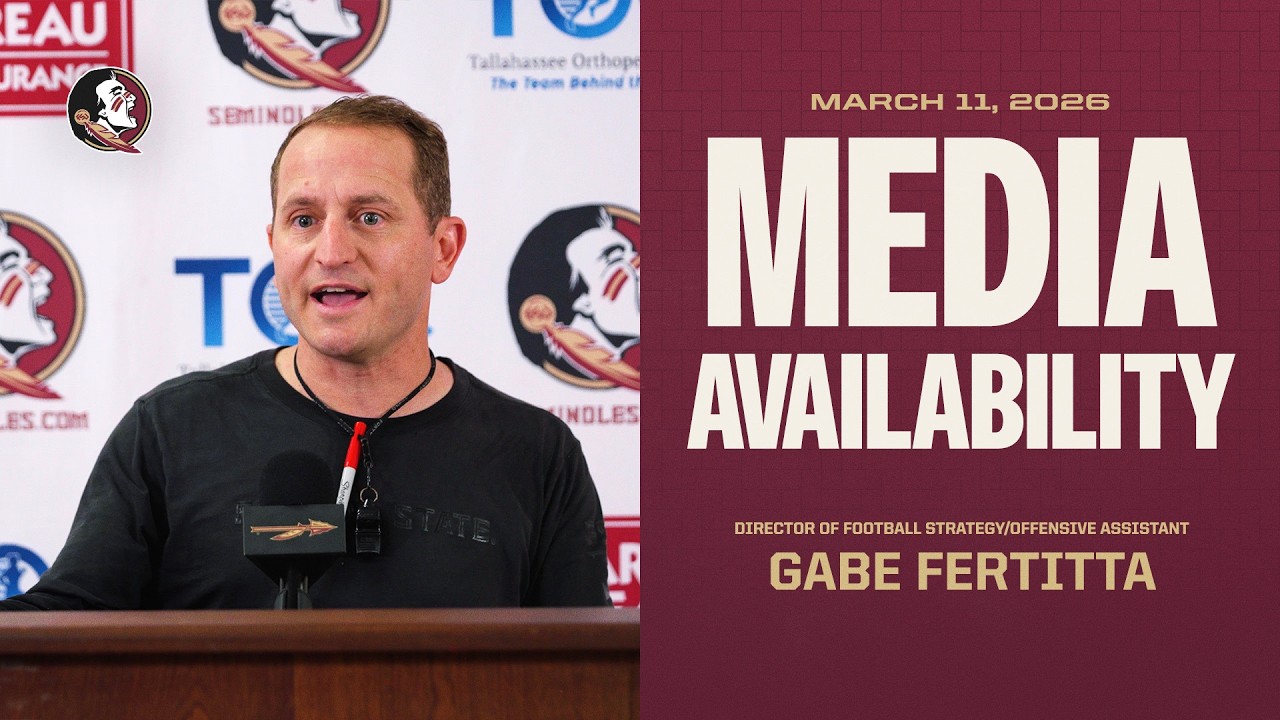 FSU Football | Dir. of Football Strategy/Off. Asst. Gabe Fertitta Post-Practice Media Availability
