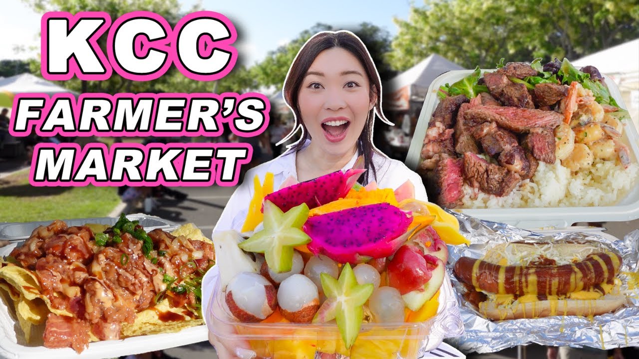 Ultimate KCC Farmer's Market Guide || [Honolulu, Hawaii] Must Try Local Food Tour!