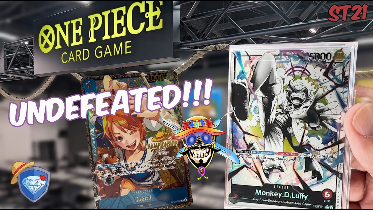 UNDEFEATED  ST21 EX GEAR5 JohkuDMD MONO RED MONKEY .D. LUFFY DECK PROFILE | One Piece Card Game