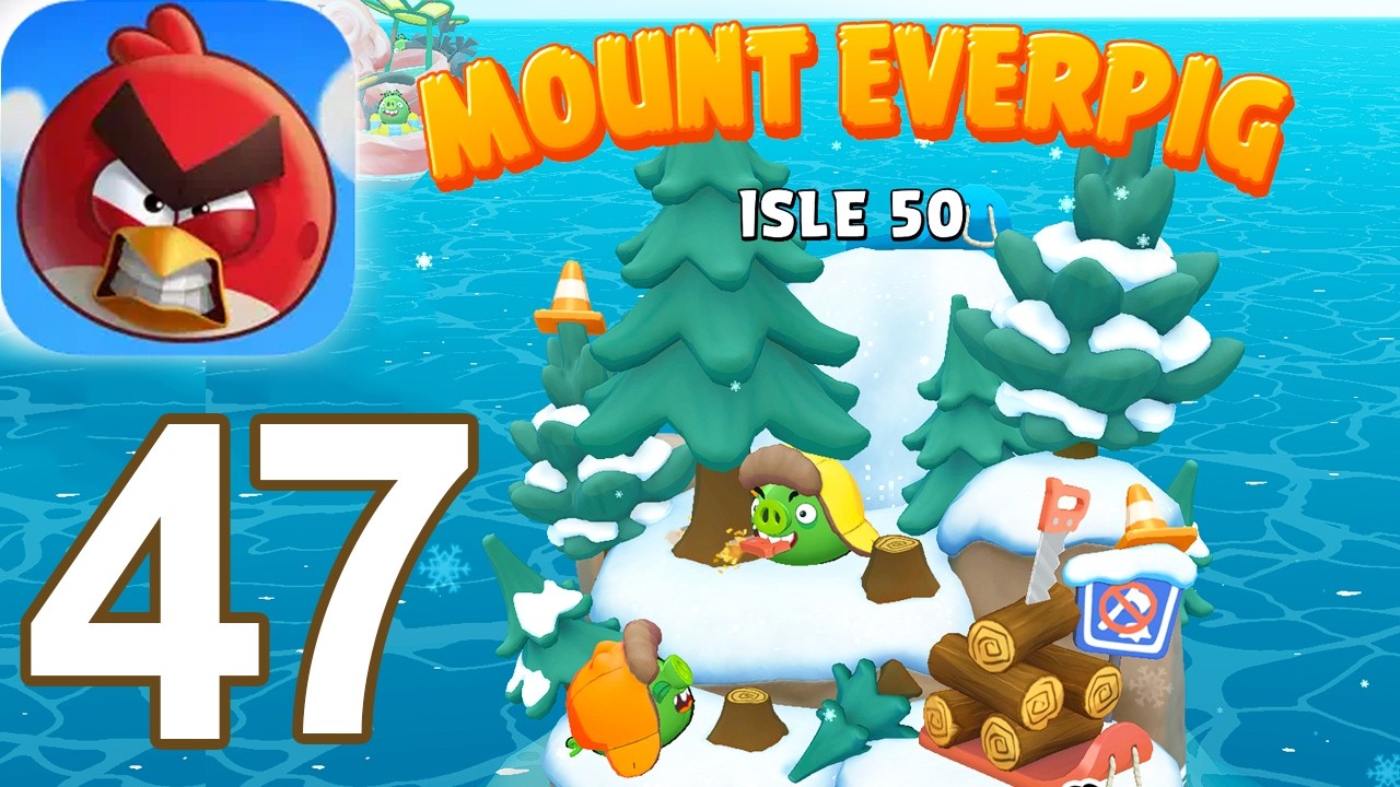 Angry Birds Bounce - Прохождение игры на острове MOUNT EVERPIG, часть 47 (iOS)