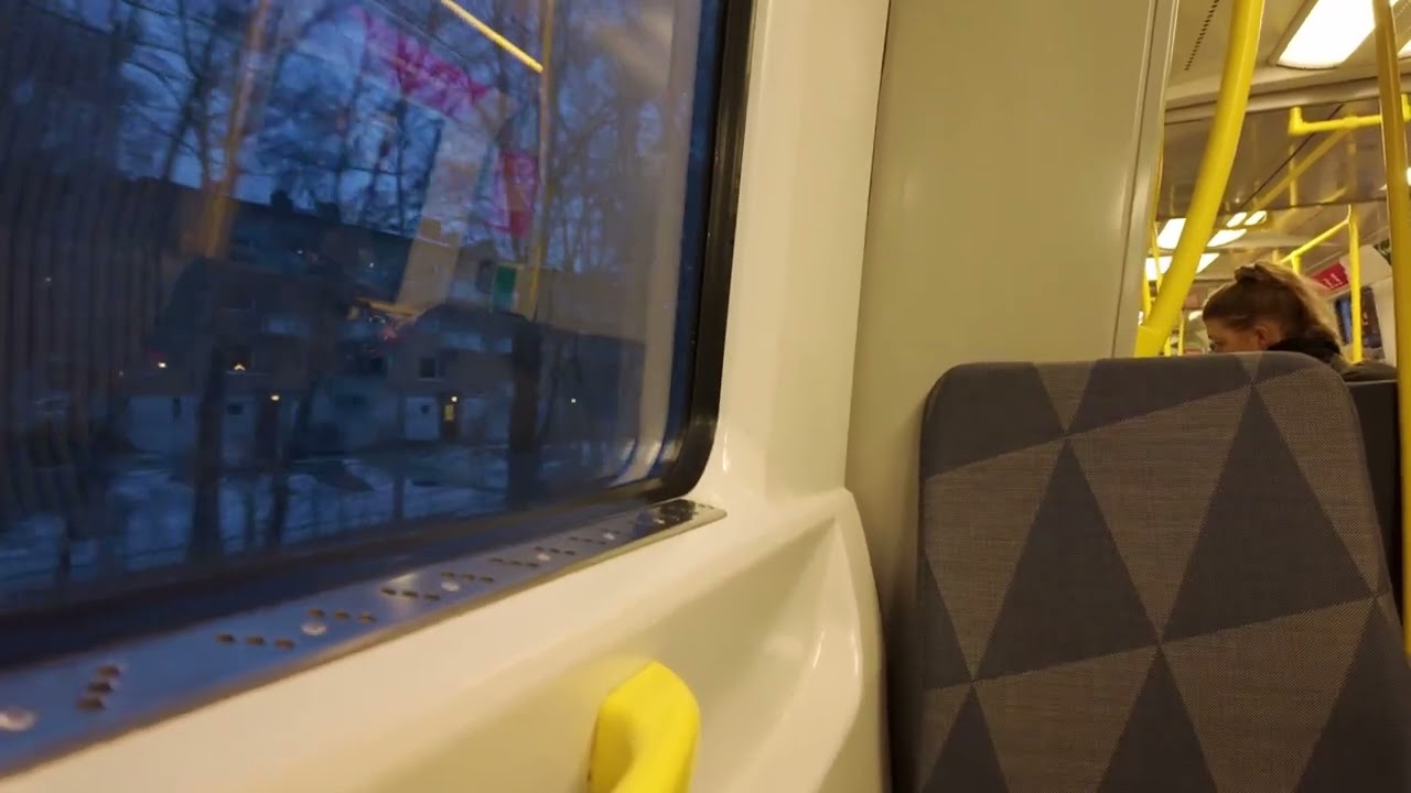 Sweden, Stockholm, subway ride from Gullmarsplan to Skärmarbrink