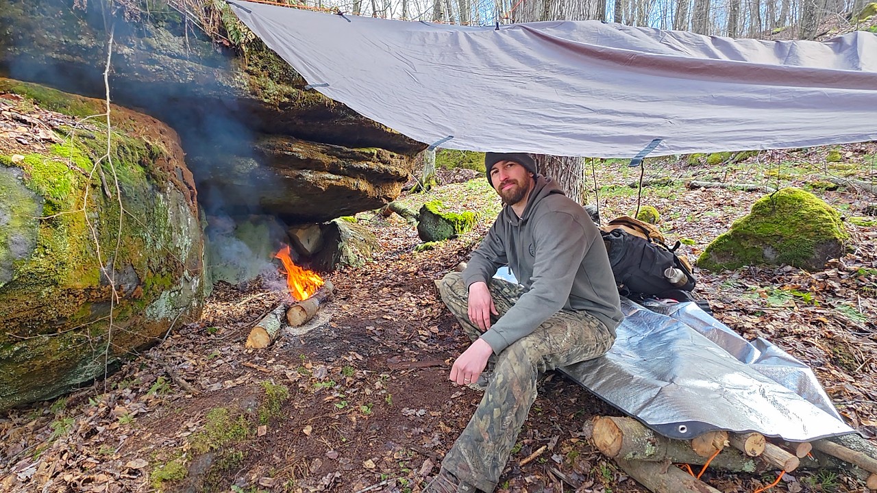 Camping in Heavy Rain - Venison & Scrambled Egg Stuffed Peppers