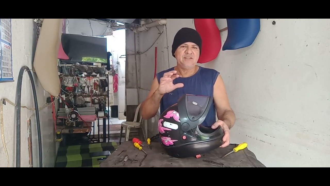 Capacete manutenção reparos como fazer 