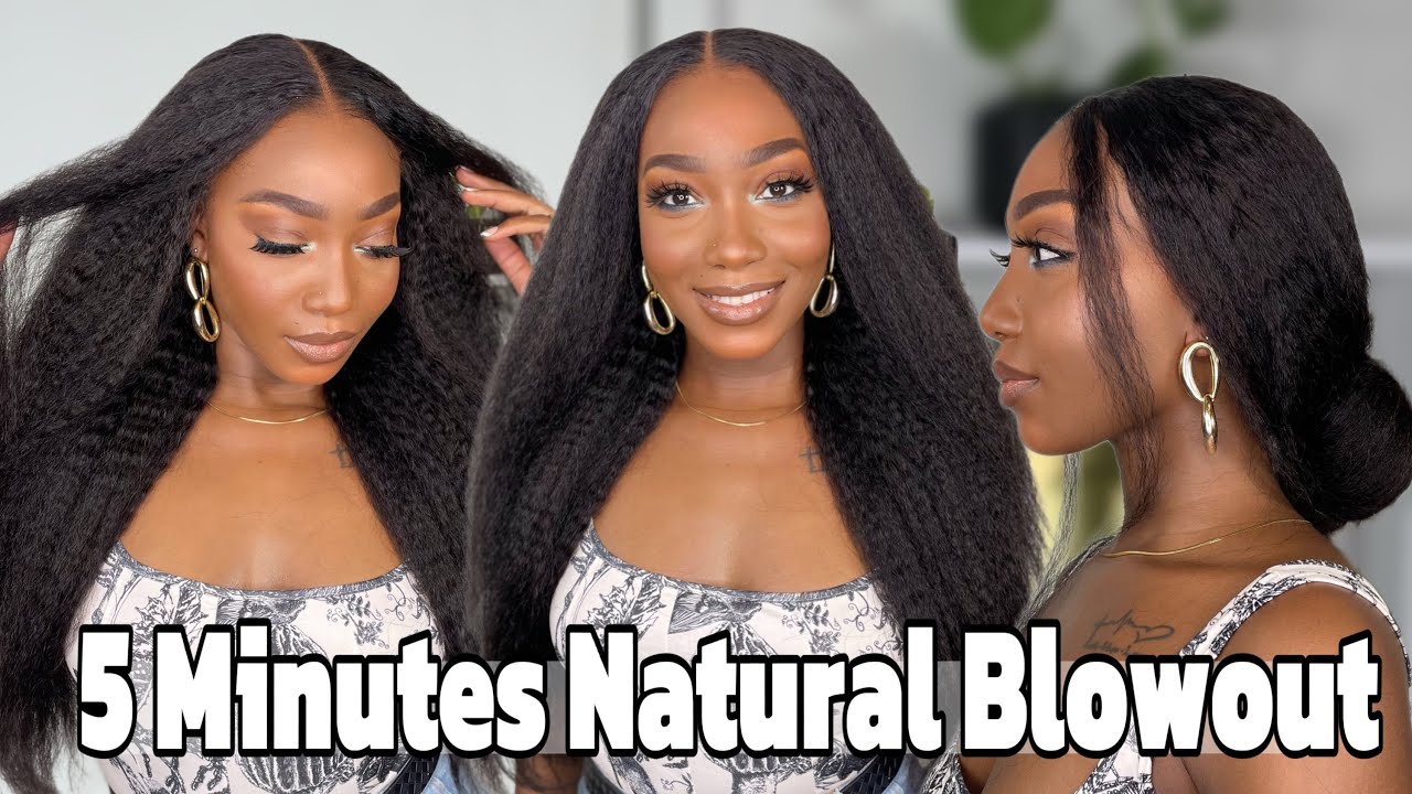 PERFECTION 😍| BEGINNER FRIENDLY KINKY STRAIGHT 9x6 HD LACE M-CAP C SHAPE EAR TAB WIG ft. BGM Hair