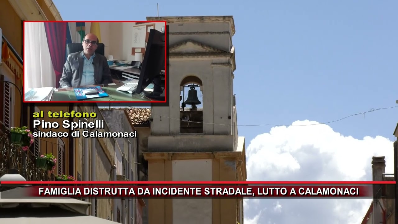 FAMIGLIA DISTRUTTA DA INCIDENTE STRADALE, LUTTO A CALAMONACI