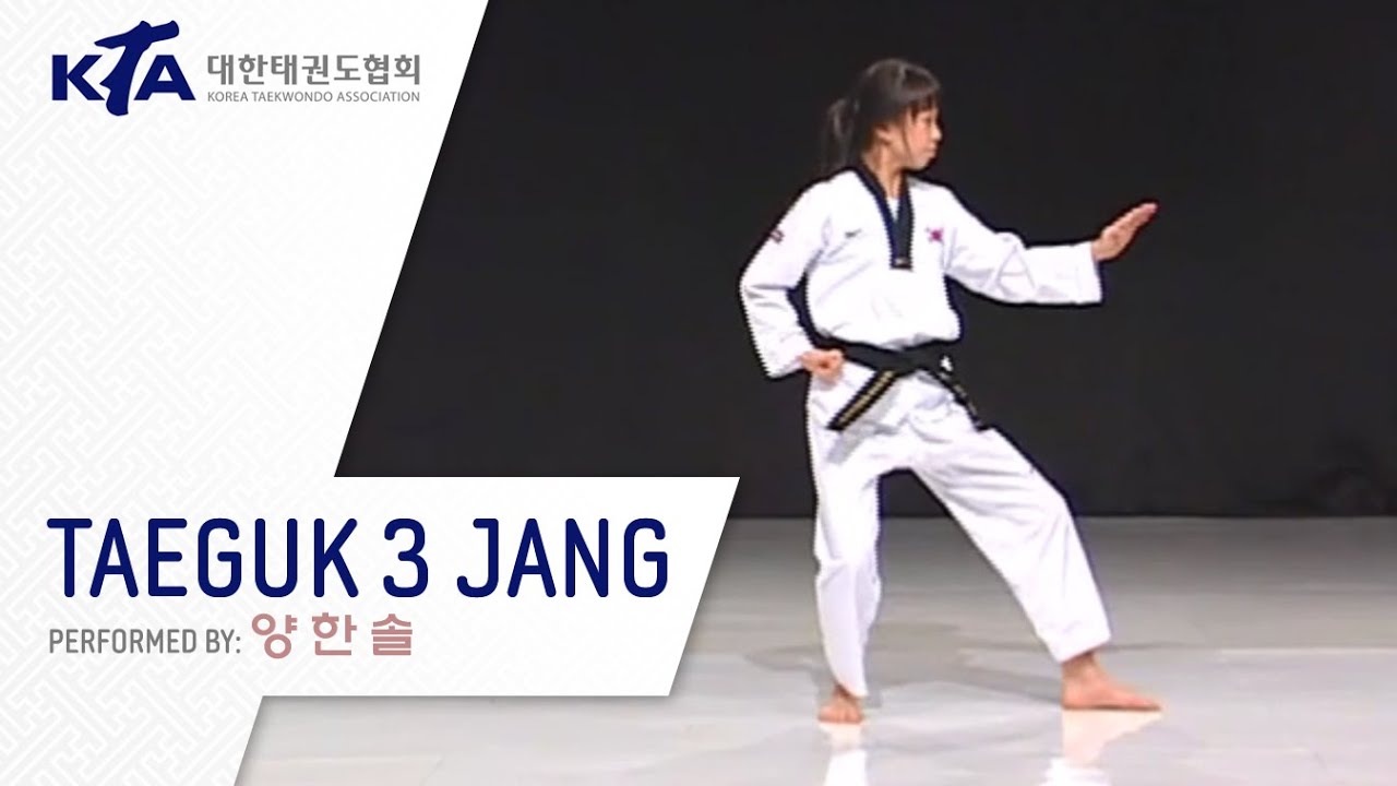 Taeguk 3 Jang (Yang Han-seol, KTA Korea Taekwondo Association)