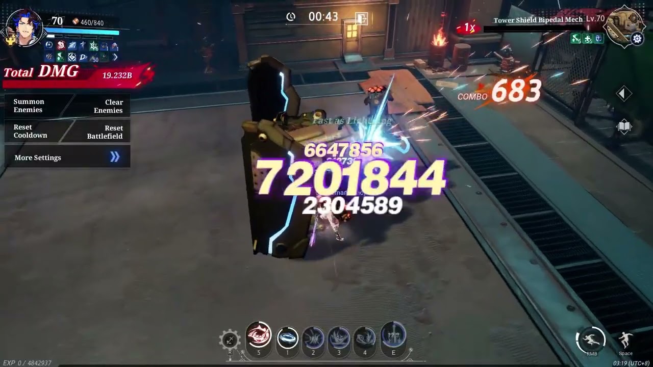 35B Dmg, BS Magiblade divinity rotations weapon 20+, food buff only no cat. 🫠